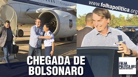 bolsonaro chegando no brasil